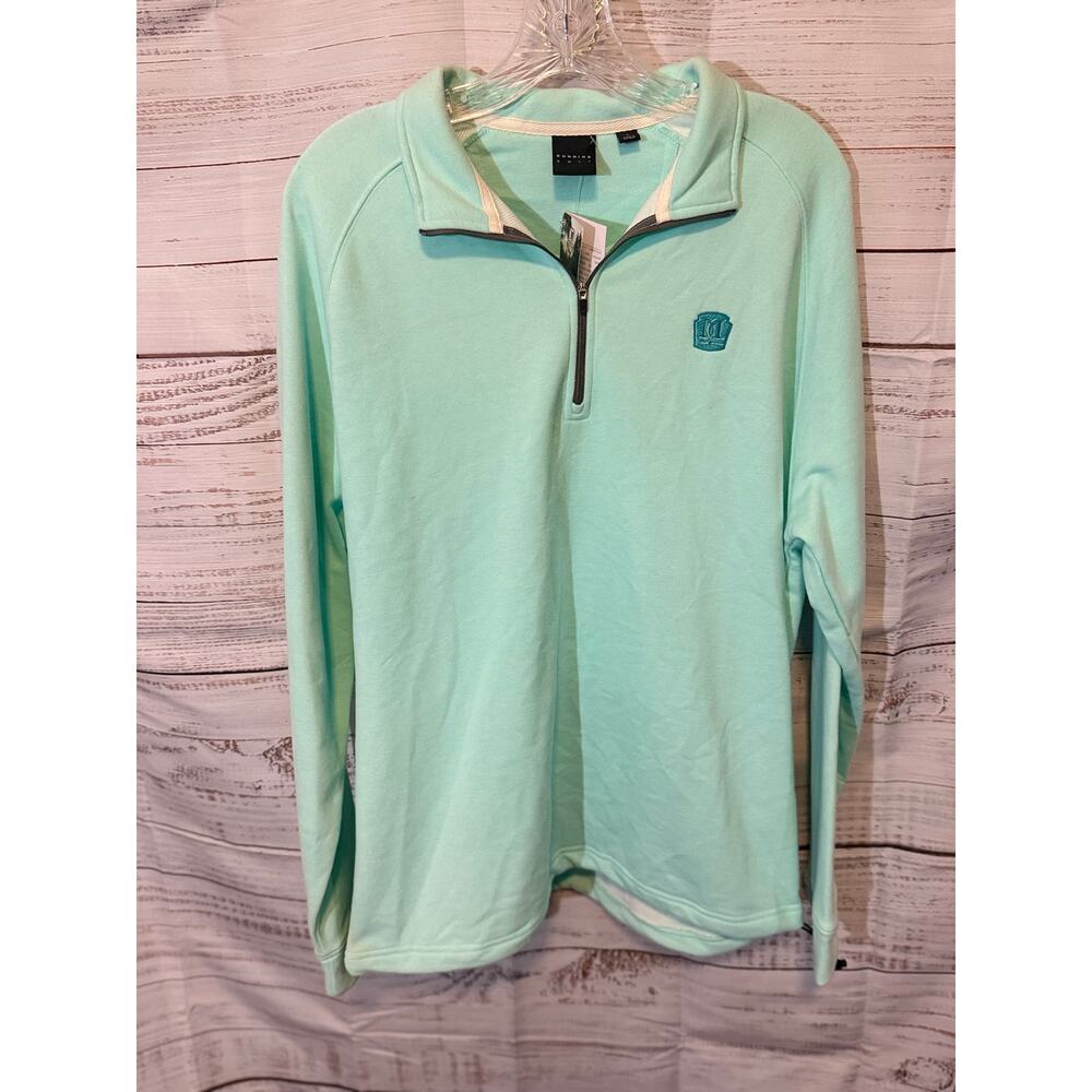 Dunning Golf Men’s 1/4 Zip Pullover | Mint Green | Size L | New with Tags